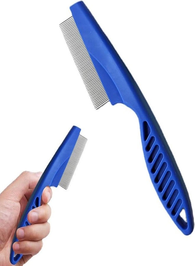 KittuPet Pet Steel Combs Dog Cat Comb Tool, Dandruff Comb, Multifunction Stainless-Steel Fine-Tooth Grooming Comb Cat Dog Pet Grooming Scalp Effectively Get Rid of Hair Nits (Grooming Comb) - Image 1